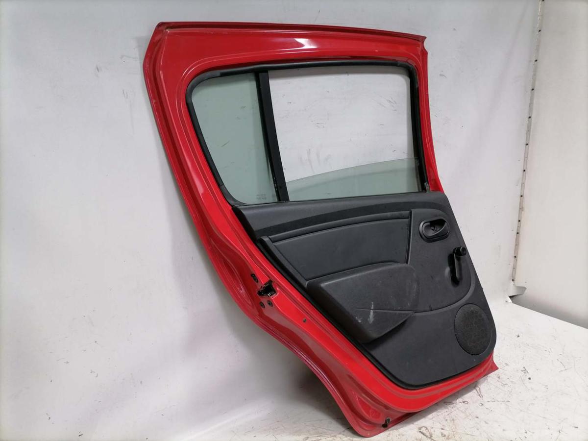 Dacia Sandero SD original T&uuml;r hinten links OV21D Red Passion Rohbau BJ09